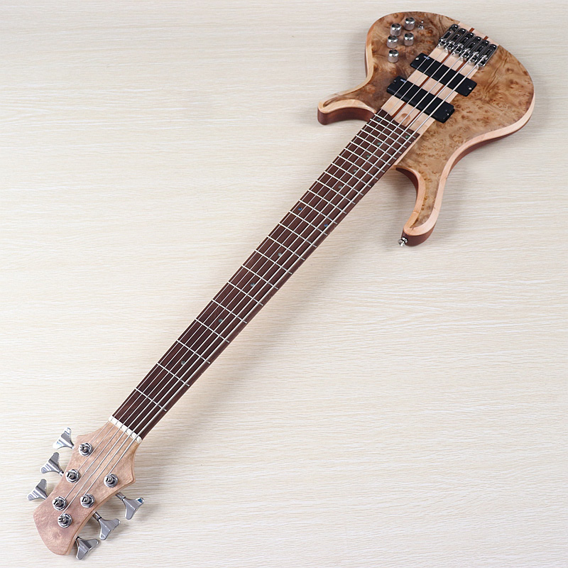 Bass Guitar Fretless - Bajo eléctrico activo Tree Burl Top