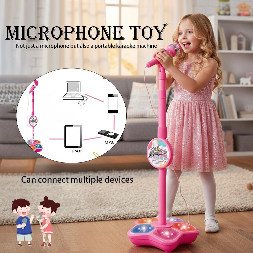 Song With Musical Instrument - Micrófono para niños con soporte, canción