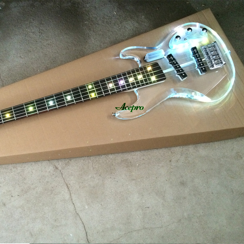 Bajo Eléctrico Acrílico de 5 C - Bass Guitar Fretless reseña y precio