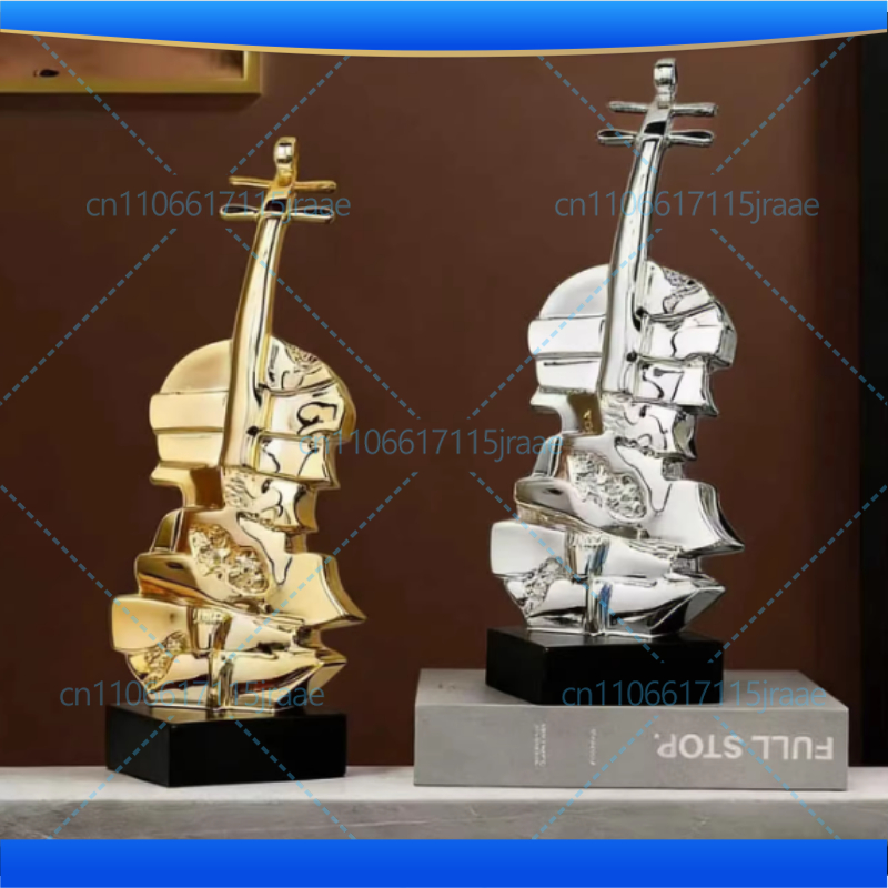 Escultura de Violín Dorada Cre - Musical Instrument Fagot reseña y precio