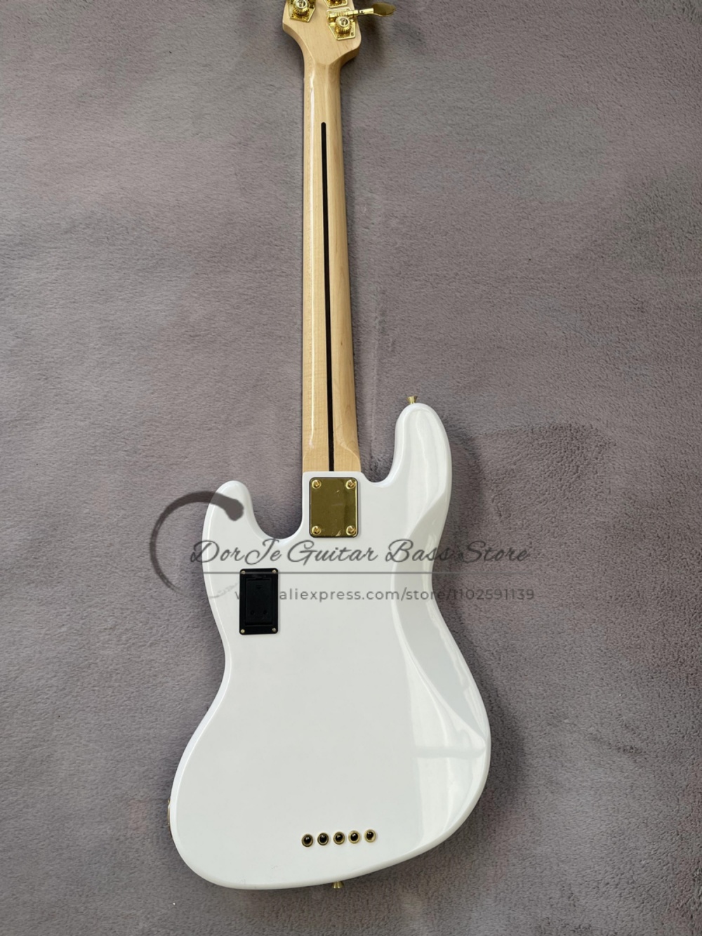 Bajo blanco de 5 cuerdas, puen - Bass Guitar Fretless reseña y precio